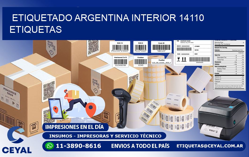 etiquetado argentina interior 14110 etiquetas
