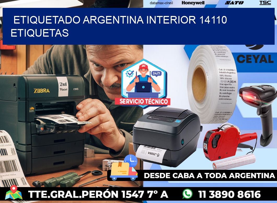 etiquetado argentina interior 14110 etiquetas