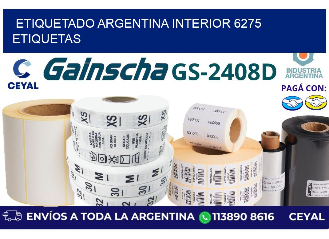 etiquetado argentina interior 6275 etiquetas
