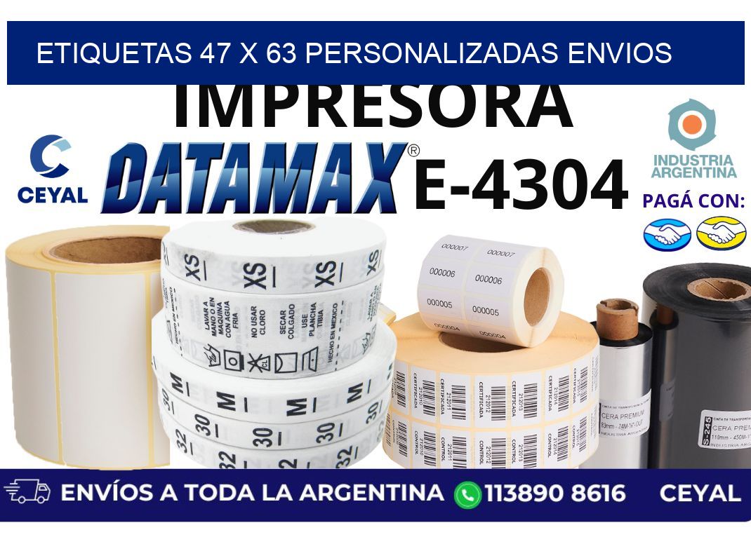 etiquetas 47 x 63 personalizadas envios