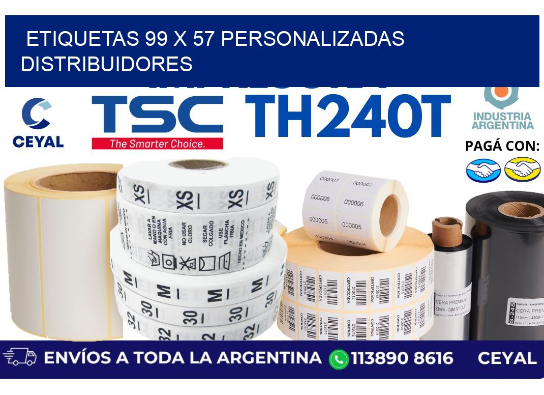 etiquetas 99 x 57 personalizadas distribuidores