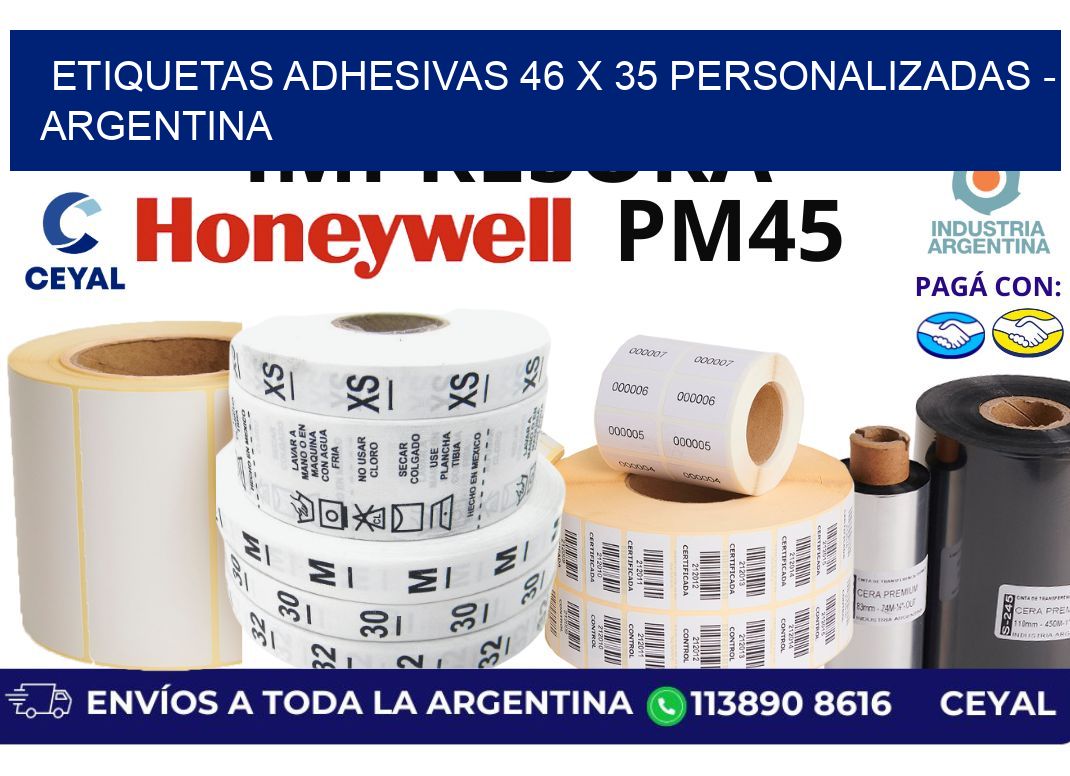 etiquetas adhesivas 46 x 35 personalizadas – Argentina