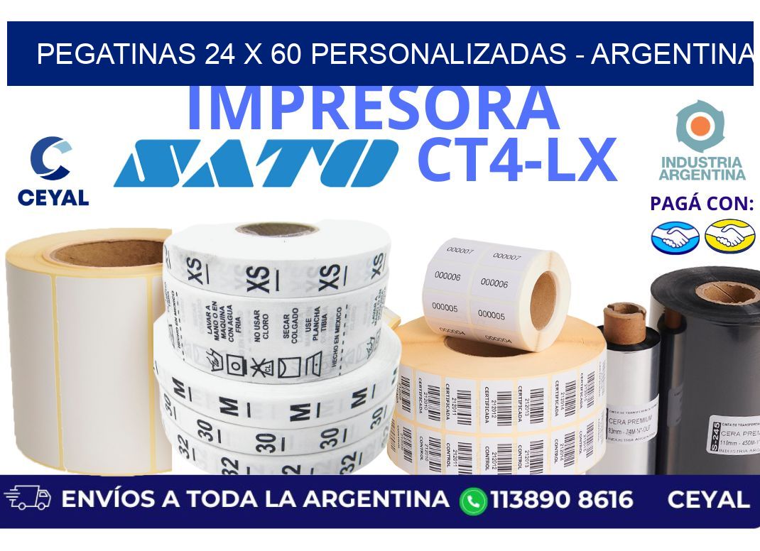 pegatinas 24 x 60 personalizadas – Argentina