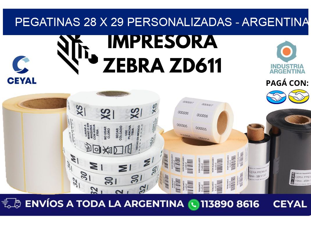 pegatinas 28 x 29 personalizadas - Argentina