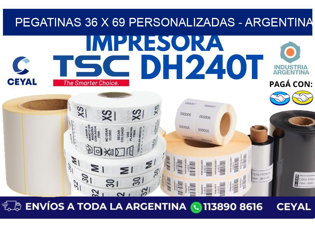 pegatinas 36 x 69 personalizadas – Argentina