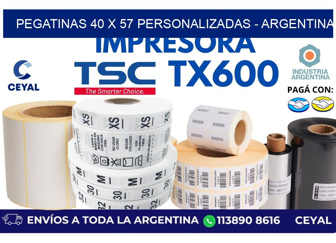 pegatinas 40 x 57 personalizadas - Argentina