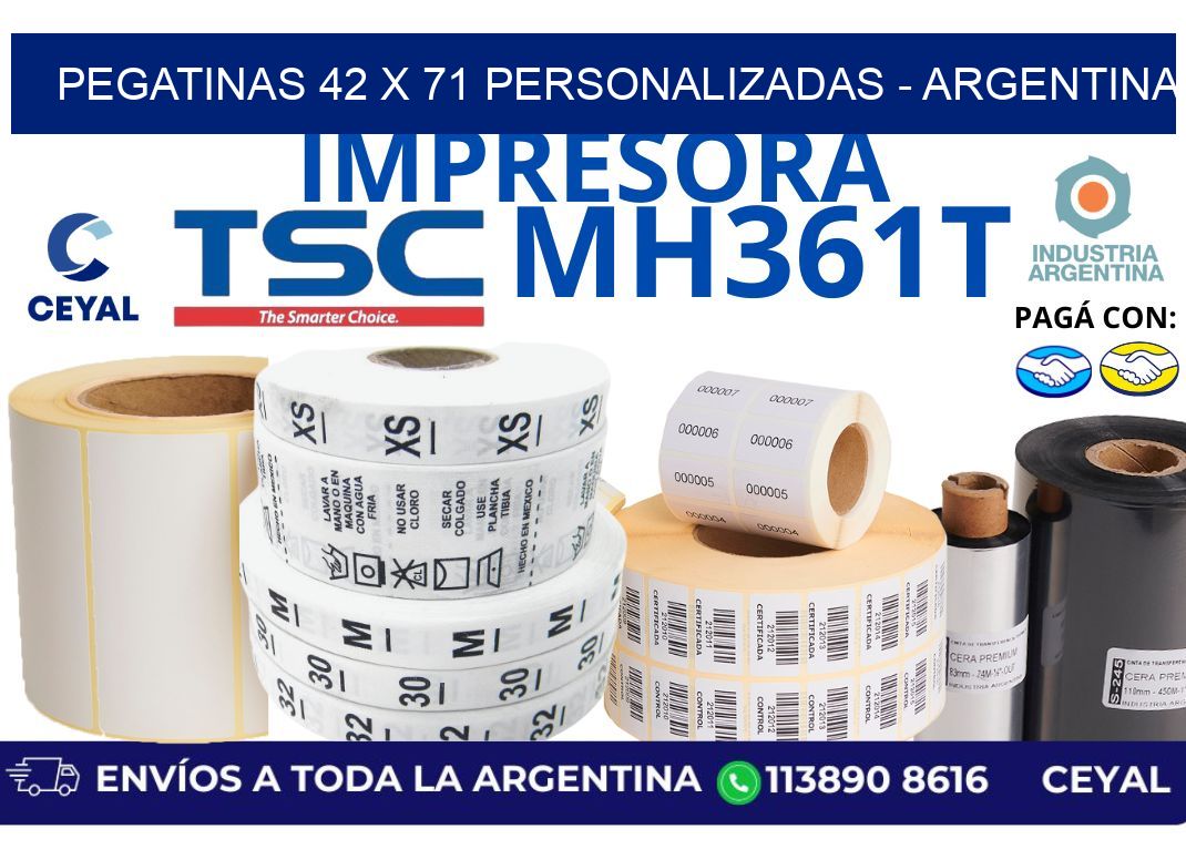 pegatinas 42 x 71 personalizadas – Argentina