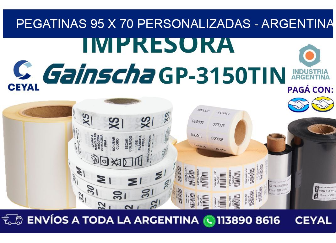 pegatinas 95 x 70 personalizadas - Argentina