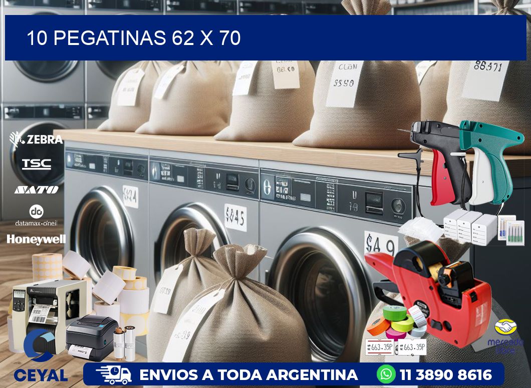 10 PEGATINAS 62 x 70