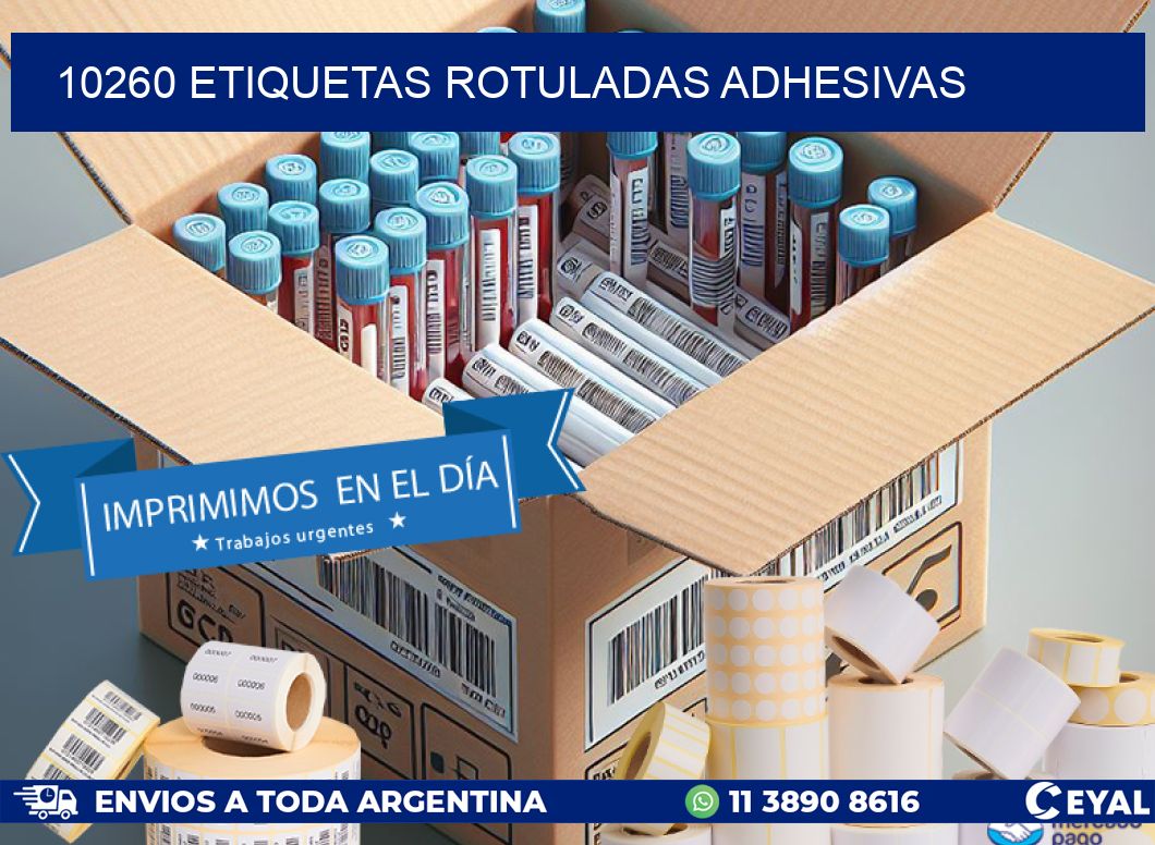 10260 etiquetas rotuladas adhesivas