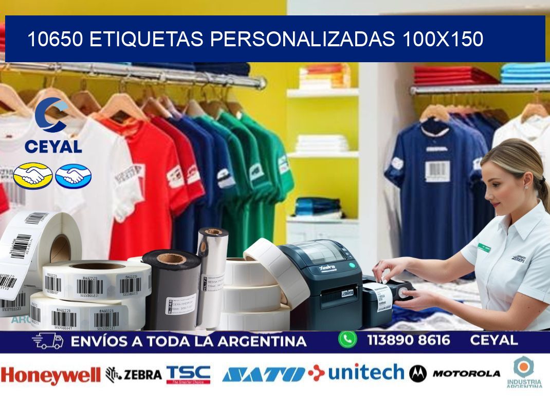 10650 Etiquetas personalizadas 100×150
