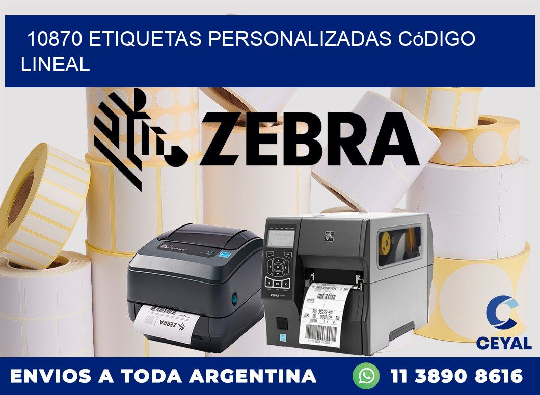 10870 Etiquetas personalizadas código lineal