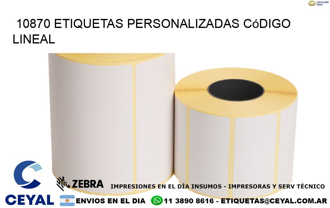 10870 Etiquetas personalizadas código lineal