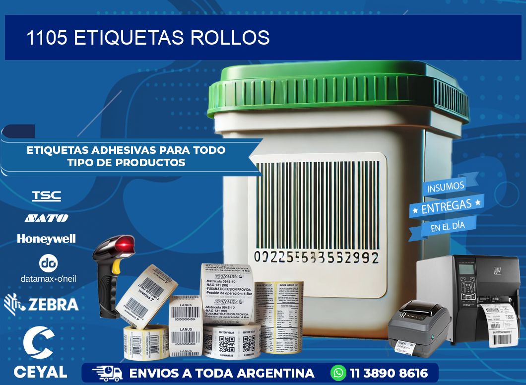 1105 Etiquetas rollos