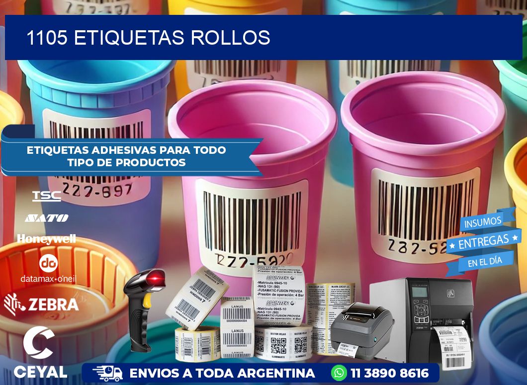 1105 Etiquetas rollos
