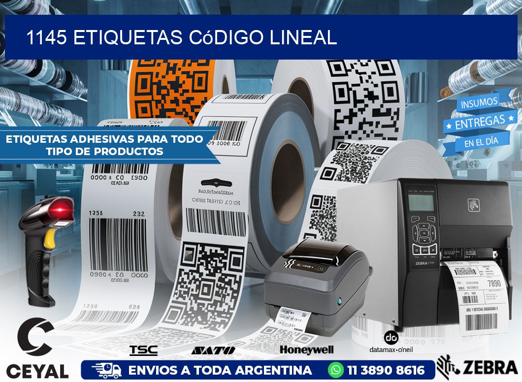 1145 Etiquetas código lineal