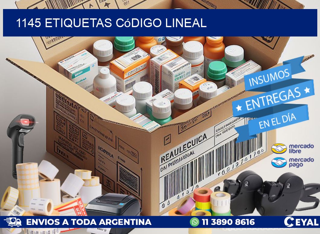 1145 Etiquetas código lineal