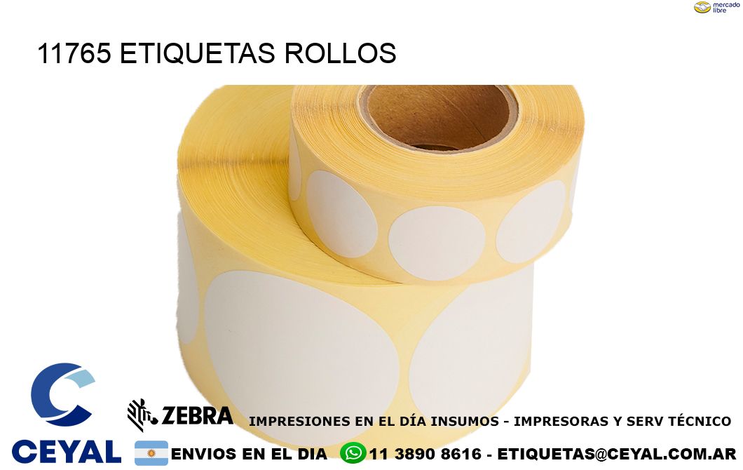 11765 etiquetas rollos