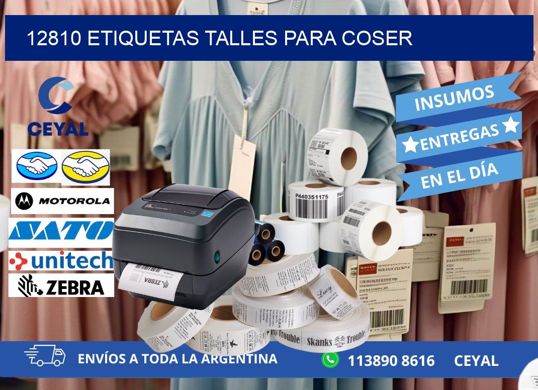 12810 ETIQUETAS TALLES PARA COSER