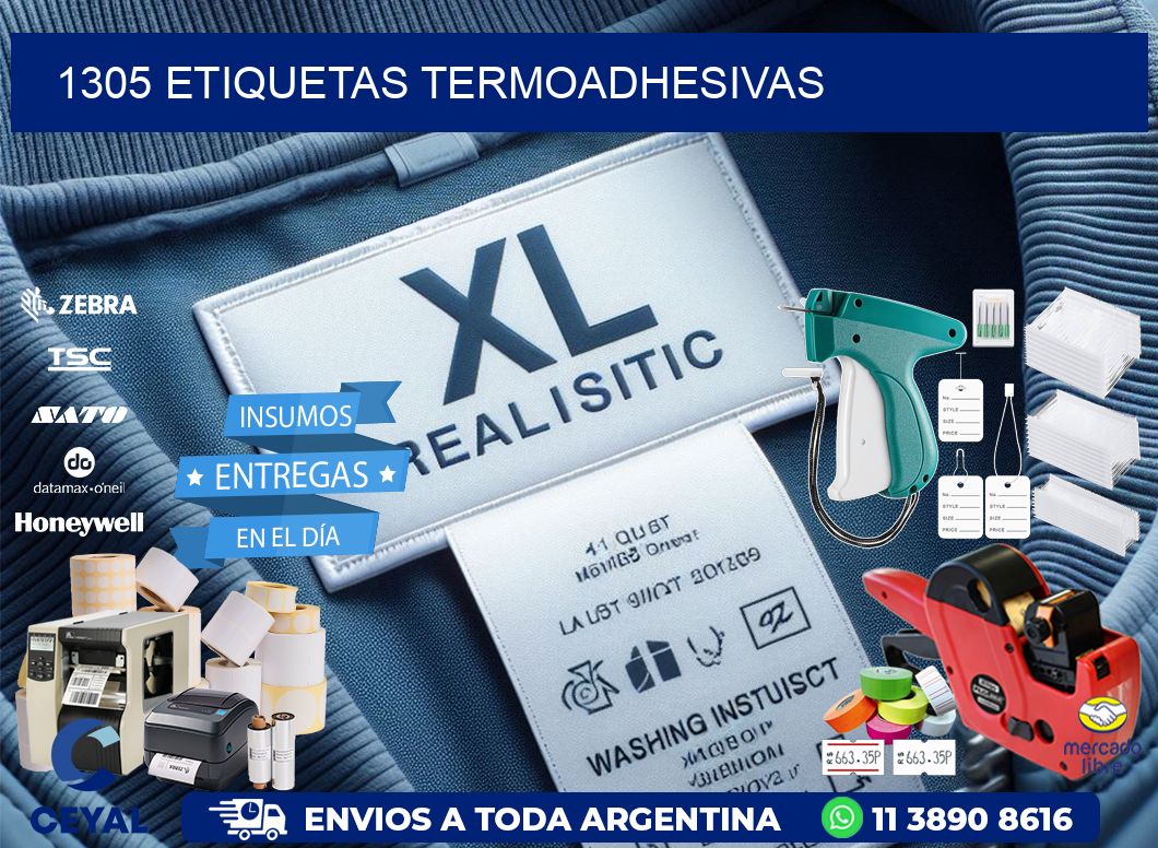 1305 etiquetas termoadhesivas