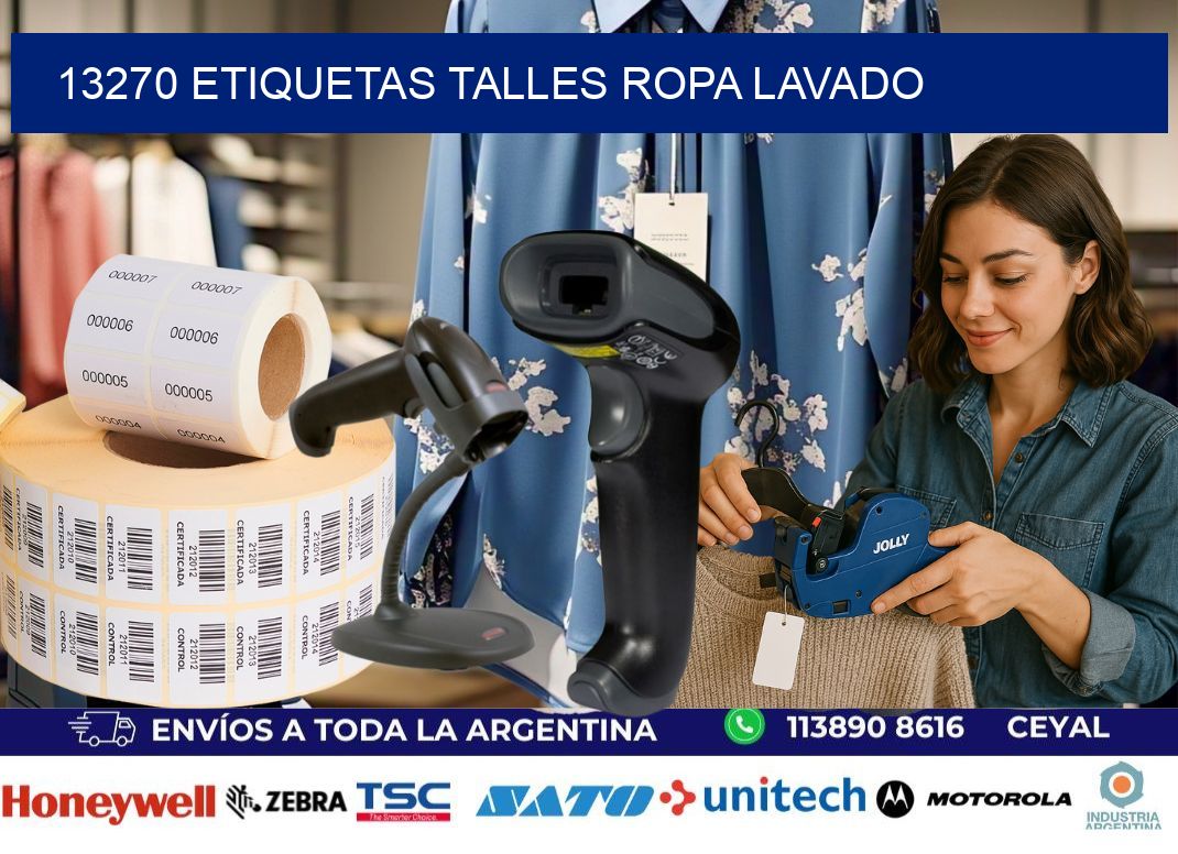 13270 ETIQUETAS TALLES ROPA LAVADO