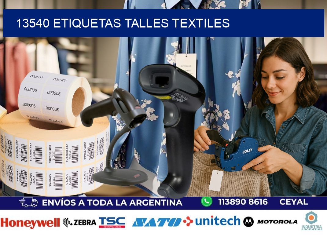13540 ETIQUETAS TALLES TEXTILES