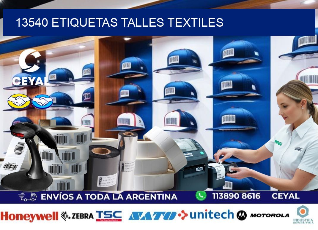 13540 ETIQUETAS TALLES TEXTILES