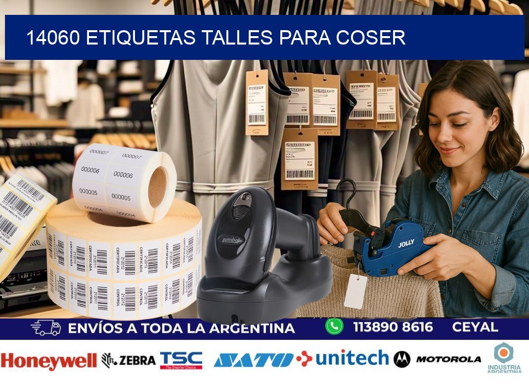 14060 ETIQUETAS TALLES PARA COSER