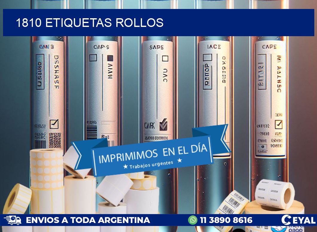 1810 etiquetas rollos