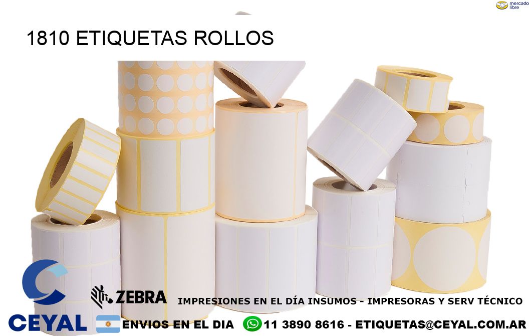 1810 etiquetas rollos