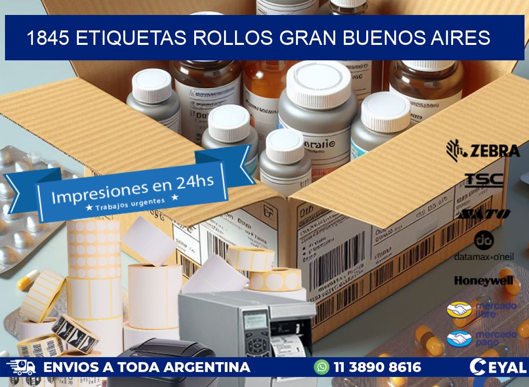 1845 etiquetas rollos GRAN BUENOS AIRES