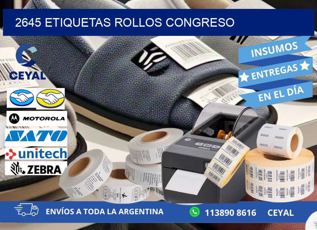2645 etiquetas rollos CONGRESO