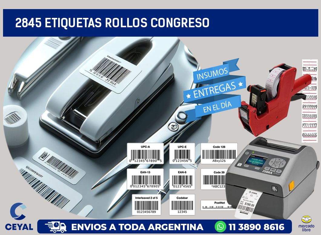 2845 etiquetas rollos CONGRESO
