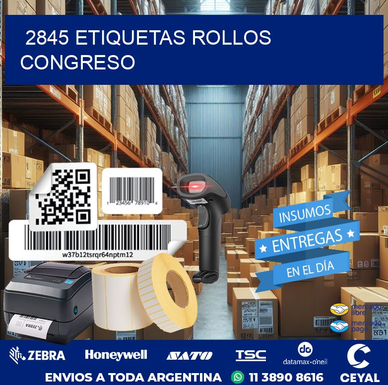 2845 etiquetas rollos CONGRESO