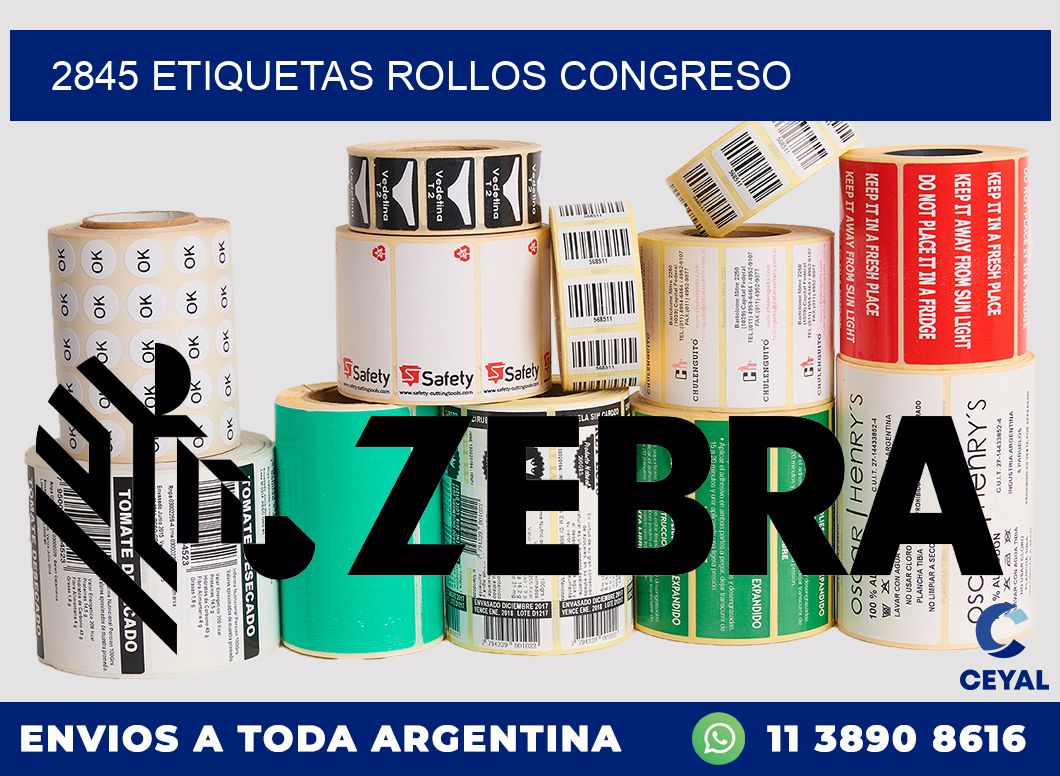 2845 etiquetas rollos CONGRESO