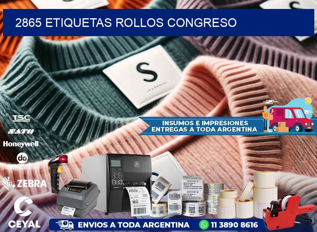 2865 etiquetas rollos CONGRESO
