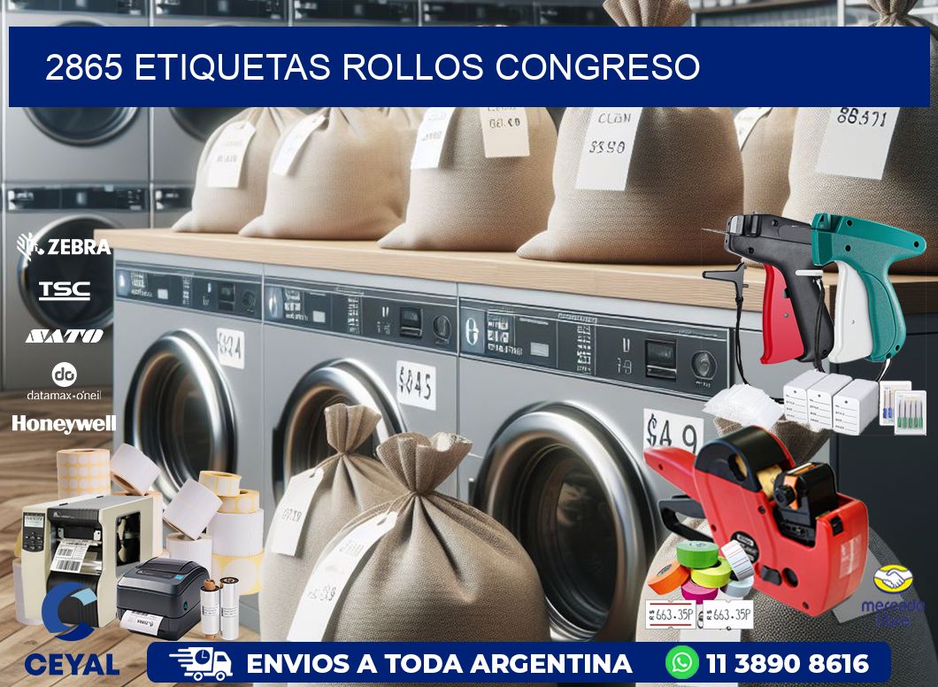 2865 etiquetas rollos CONGRESO