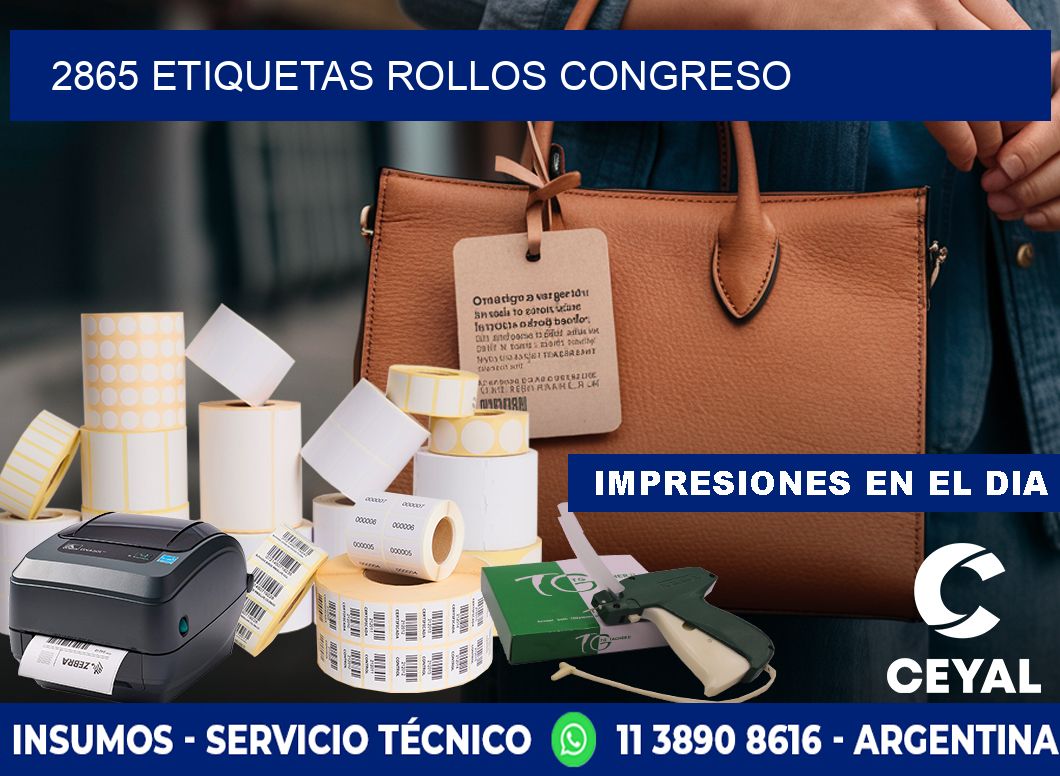 2865 etiquetas rollos CONGRESO
