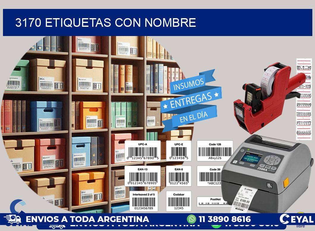 3170 etiquetas con nombre