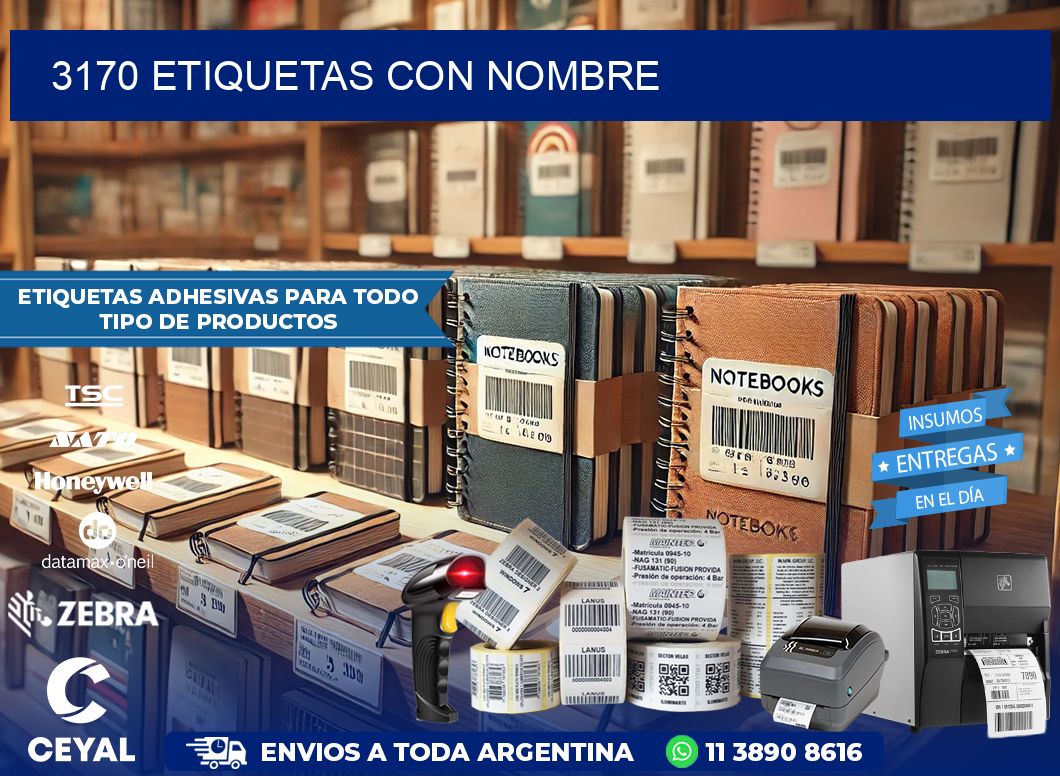 3170 etiquetas con nombre