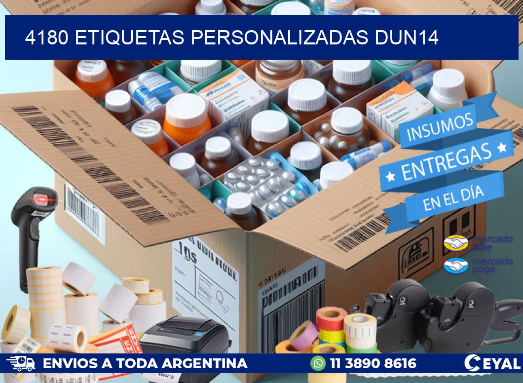 4180 Etiquetas personalizadas dun14