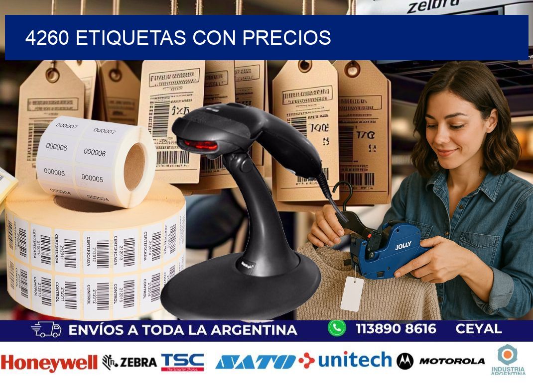 4260 etiquetas con precios
