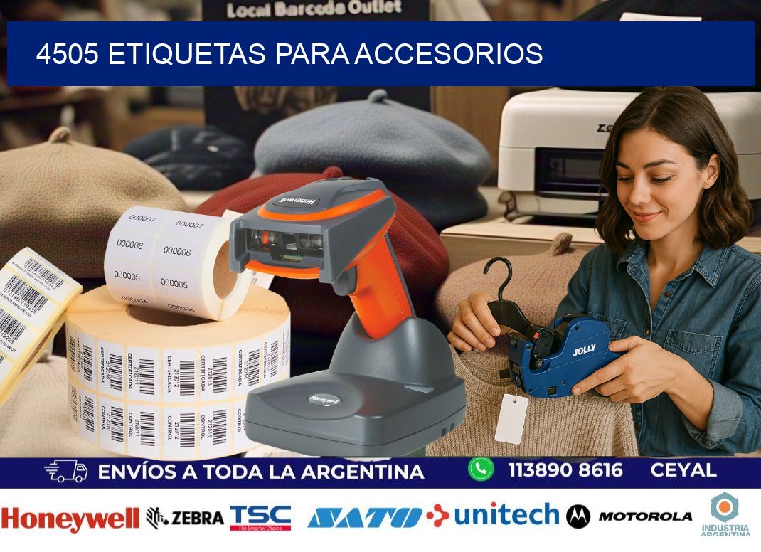 4505 Etiquetas para accesorios