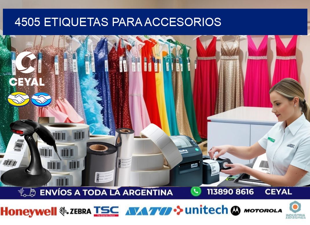 4505 Etiquetas para accesorios