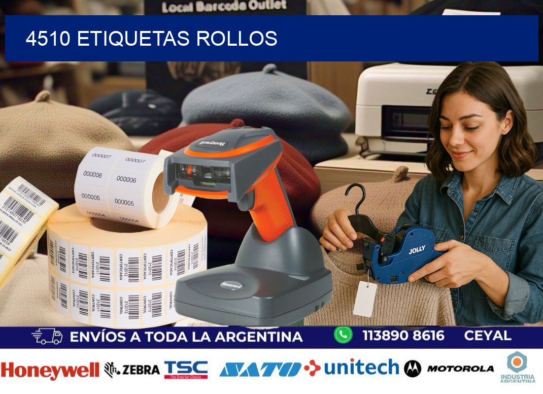 4510 etiquetas rollos