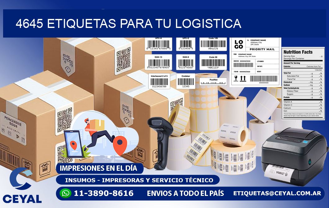 4645 etiquetas para tu logistica