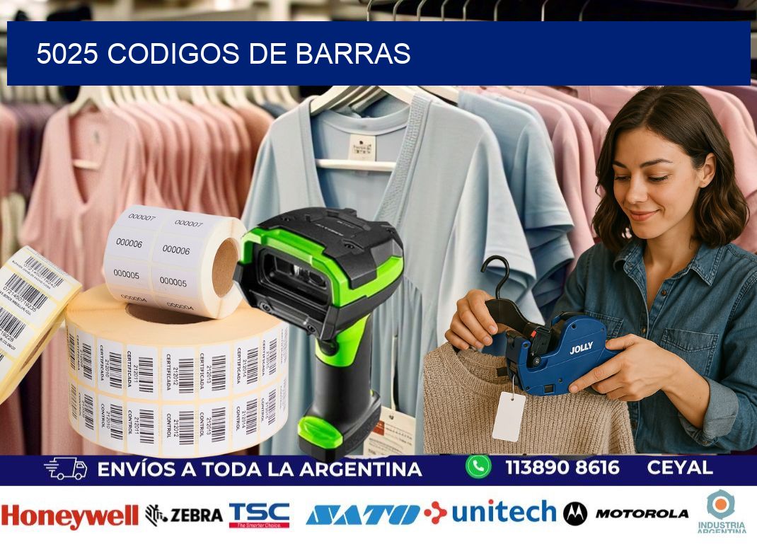 5025 CODIGOS DE BARRAS