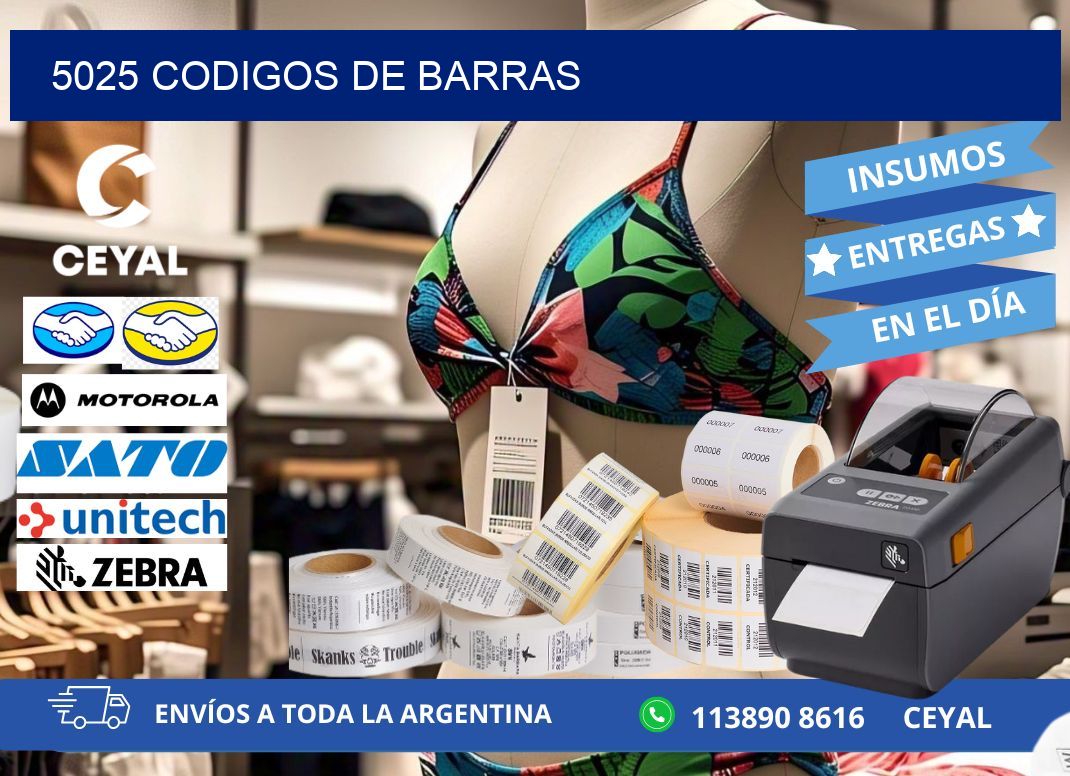 5025 CODIGOS DE BARRAS