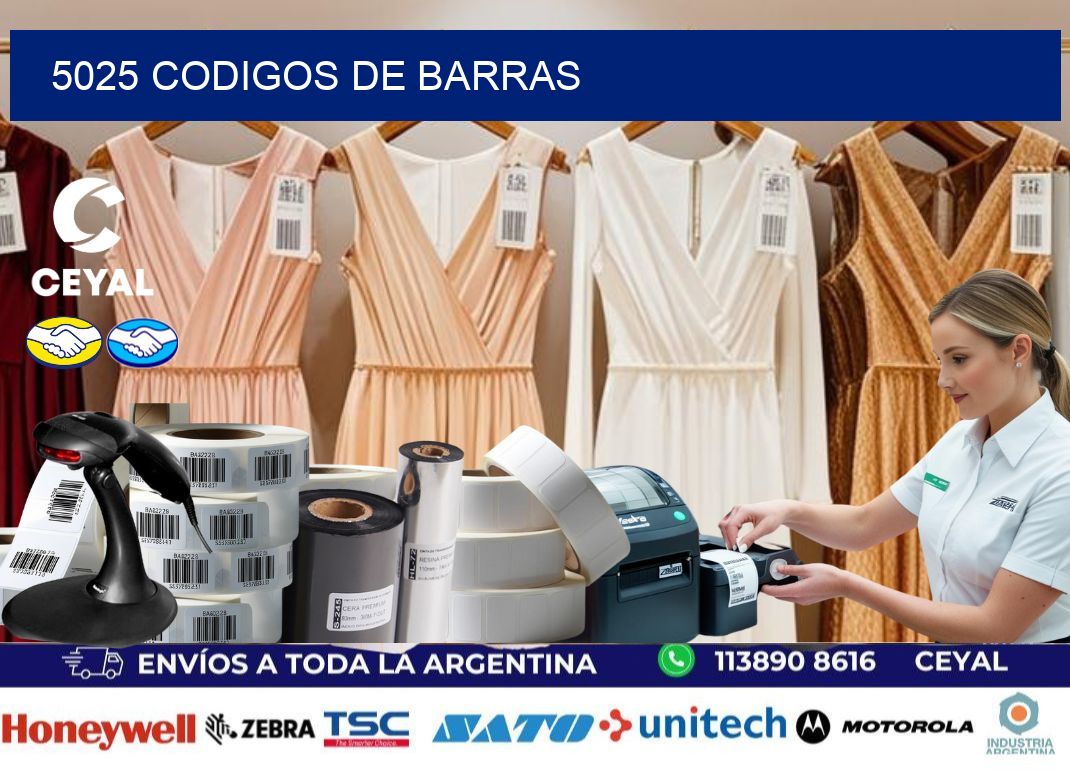 5025 CODIGOS DE BARRAS