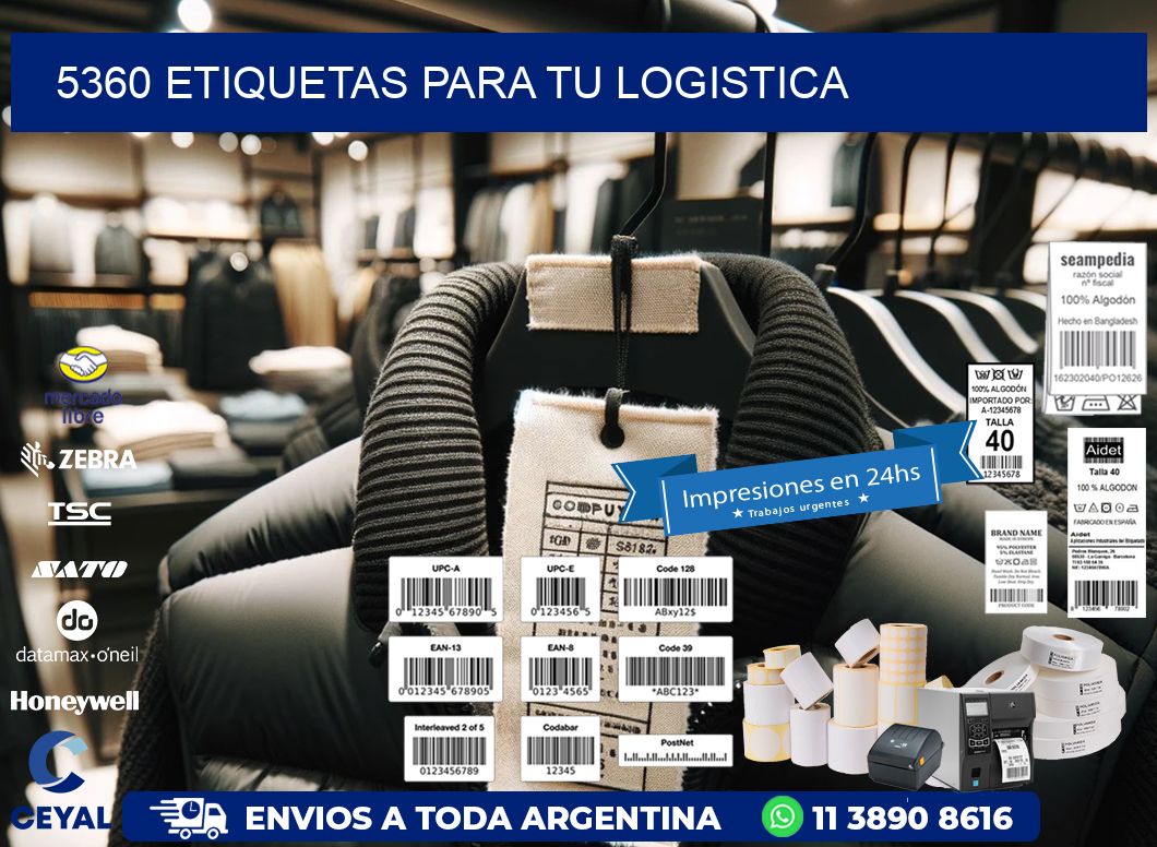 5360 etiquetas para tu logistica